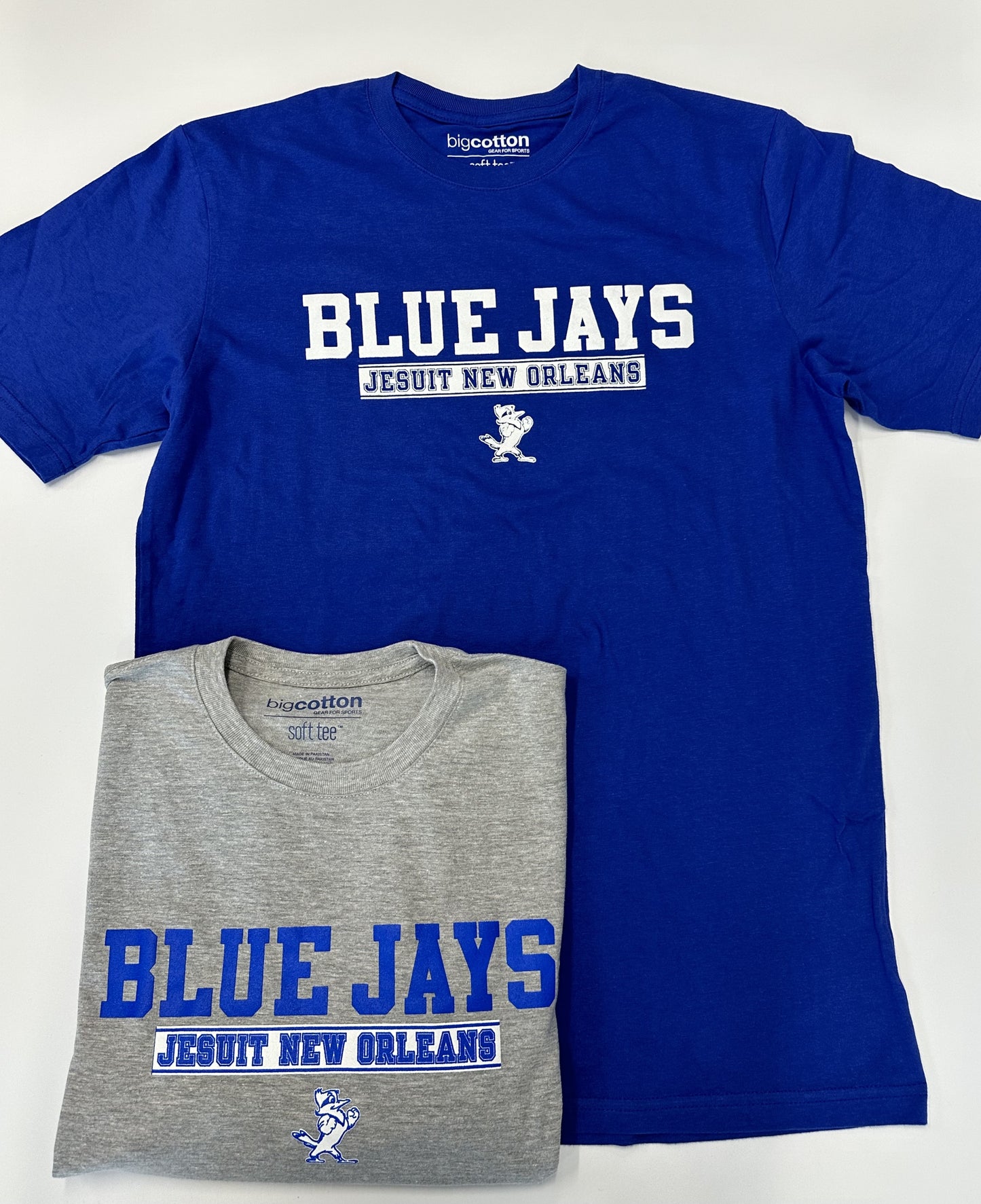 Gear for Sports. 100% Cotton (Royal Blue) & 90% Cotton/10% Polyester (Oxford Heather). Comfortable and super soft cotton sueded jersey with 1 x 1 rib crew neckline.