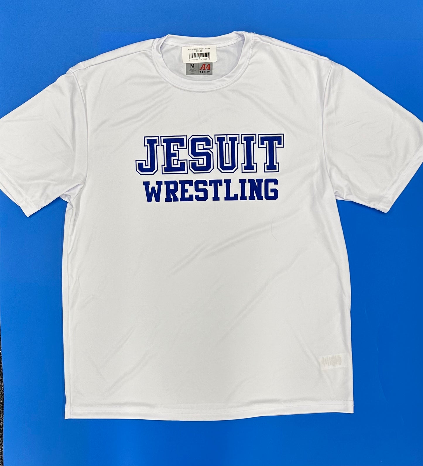 A4
100% Polyester.
Performance dry fit fabric.
Jesuit Wrestling logo.
*PLEASE NOTE: SIZE SMALL ONLY IS A PRE-ORDER AND WILL ARRIVE LATE NOVEMBER!