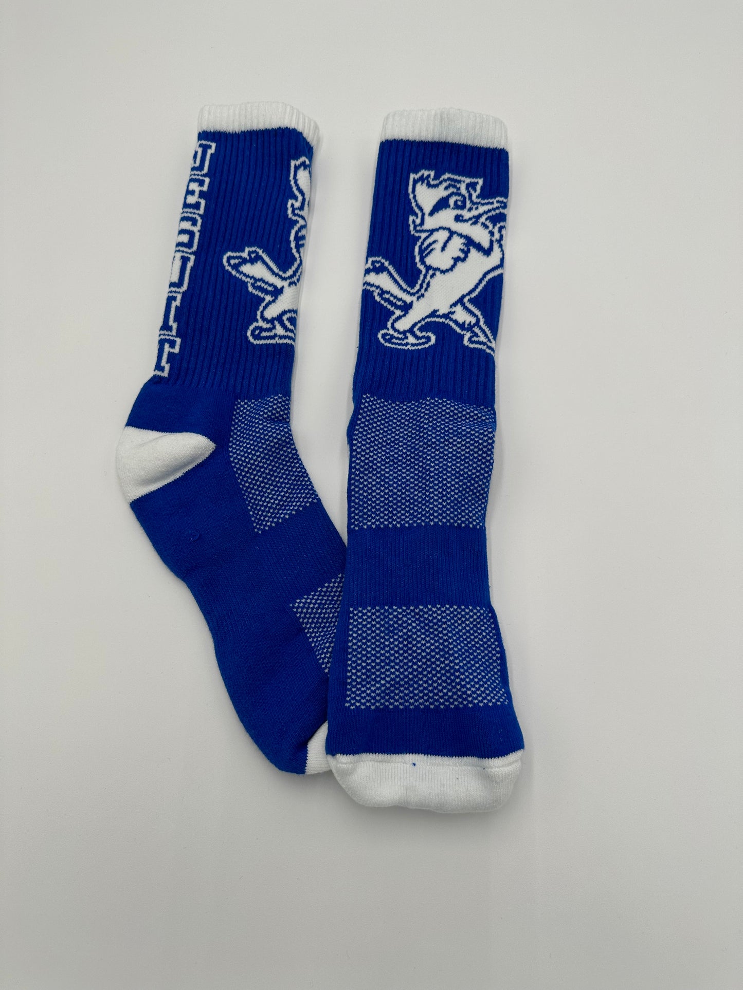 Show your Blue Jay Spirit! 58.5% Cotton/39.3% Nylon/2.2% Spandex. Men's Size 10-13.