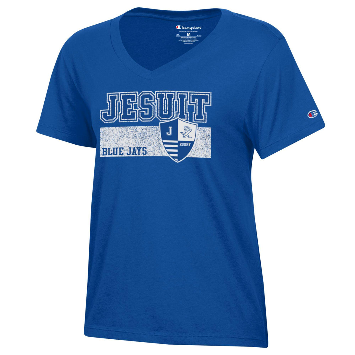 Champion.
60% Cotton/40% Polyester jersey.
Relaxed fit, 25" body length. Rib collar.
THIS IS A PRE-ORDER. PRODUCT SHOULD BE IN STOCK BY EARLY DECEMBER.
JESUIT RUGBY CREST logo.