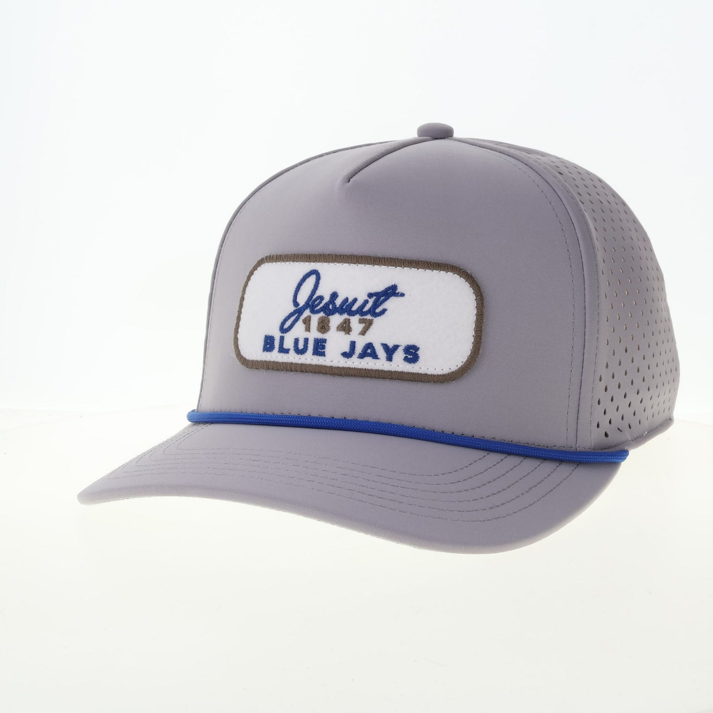 Legacy Headwear.
93% Polyester/7% Spandex. One size fits most.
The Cut Above is a premium 5-panel baseball cap that stands apart in fit, construction and sustainability. Features a laser cut teardrop holes for ventilation, fused neoprene liner, recycled visor board and soft snapback closure with rope detail and patch.