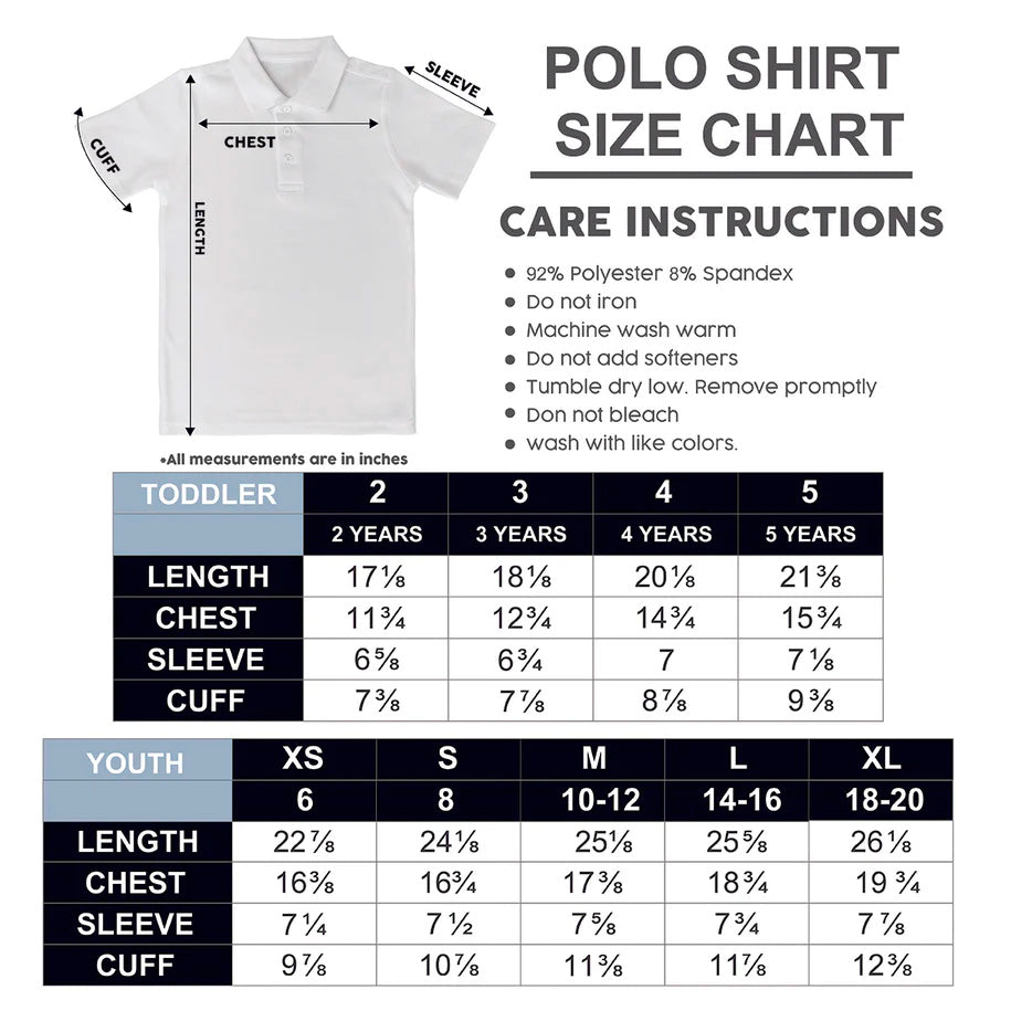 For your convenience, a size chart to help you choose the right size for your future Blue Jay!