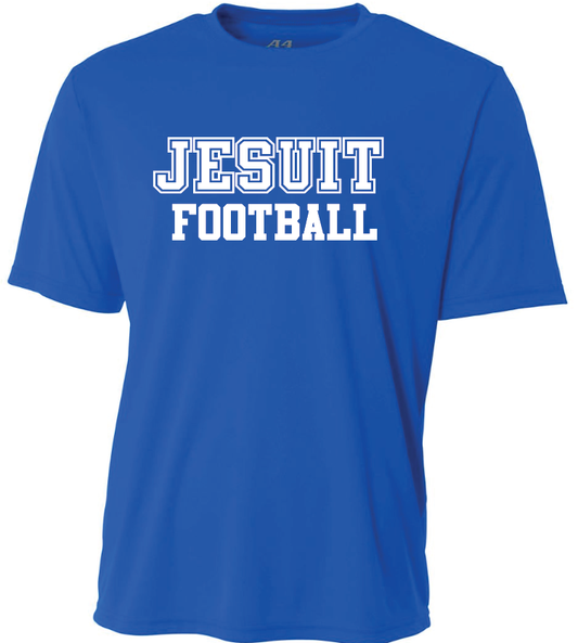 A4

100% Polyester.

Performance dry fit fabric.

Jesuit Football logo