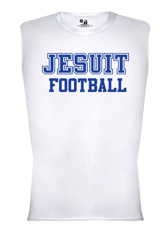 Badger&nbsp;

83% Polyester/17% Spandex.

This sleeveless compression crew offers moisture-wicking comfort and a lightweight fit for high-intensity training.

JESUIT FOOTBALL Logo