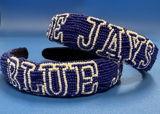 Desden.  Show your Blue Jay spirit with a beaded headband!