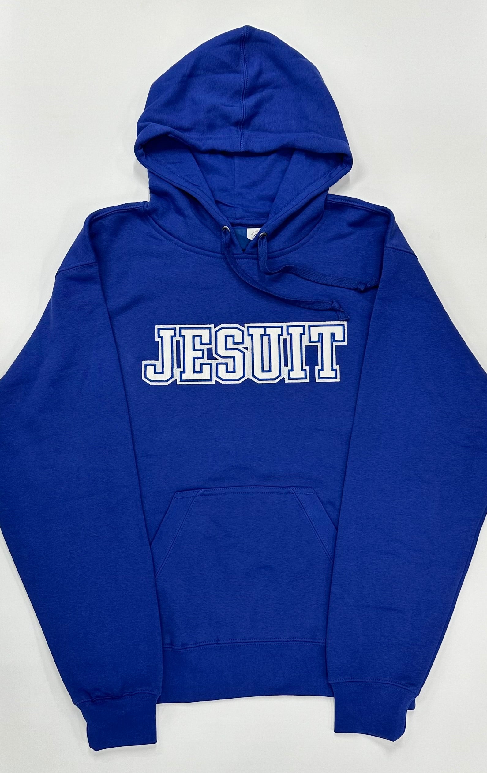 Gear for Sports.  80% Cotton/20% Polyester - 9 oz. fleece.  This hoodie is brushed inside & out for the coziest fit & feel. Jersey lined hood with full draw cord and front pouch pocket. 1 x 1 Cotton/Spandex rib at cuff, waistband & pocket openings.  JESUIT Versa Twill logo