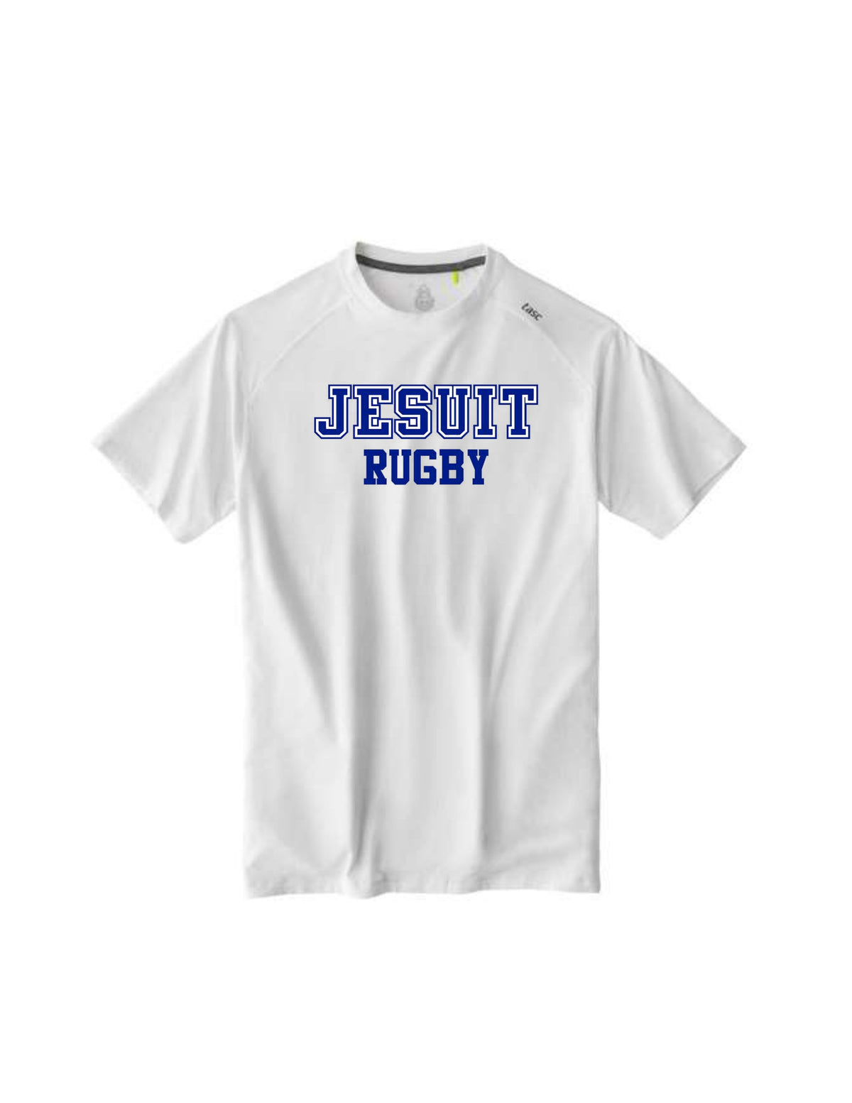 Tasc Performance.

The shirt that started this New Orleans brand!

Lightweight performance fabric for year-round comfort, modified raglan shoulder, 30" length.

52% Organic Cotton/43% Viscose from Bamboo/5% Lycra Spandex.

THIS IS A PRE-ORDER.  ORDERS WILL BE READY END NOVEMBER.

Jesuit RUGBY logo.