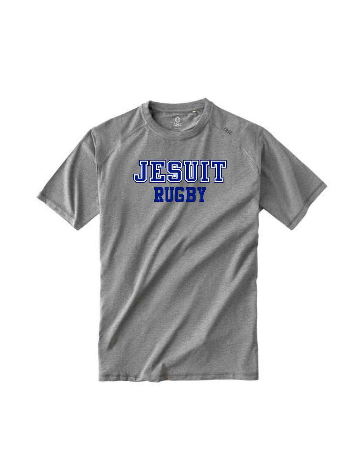 Tasc Performance.

The shirt that started this New Orleans brand!

Lightweight performance fabric for year-round comfort, modified raglan shoulder, 30" length.

52% Organic Cotton/43% Viscose from Bamboo/5% Lycra Spandex.

THIS IS A PRE-ORDER.  ORDERS WILL BE READY END NOVEMBER.

Jesuit RUGBY logo.
