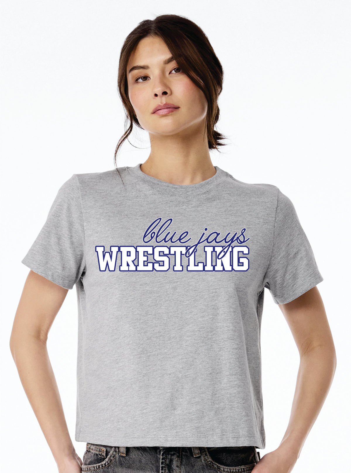 Bella + Canvas.

100% Cotton 6 oz.

This Heavyweight Tee is the perfect boxy tee that allows it to be paired with any bottom.

Features: Side-seamed. Boxier, relaxed fit. Set-in sleeves. Double stitched neck. Mid length.

JESUIT WRESTLING LOGOS.
