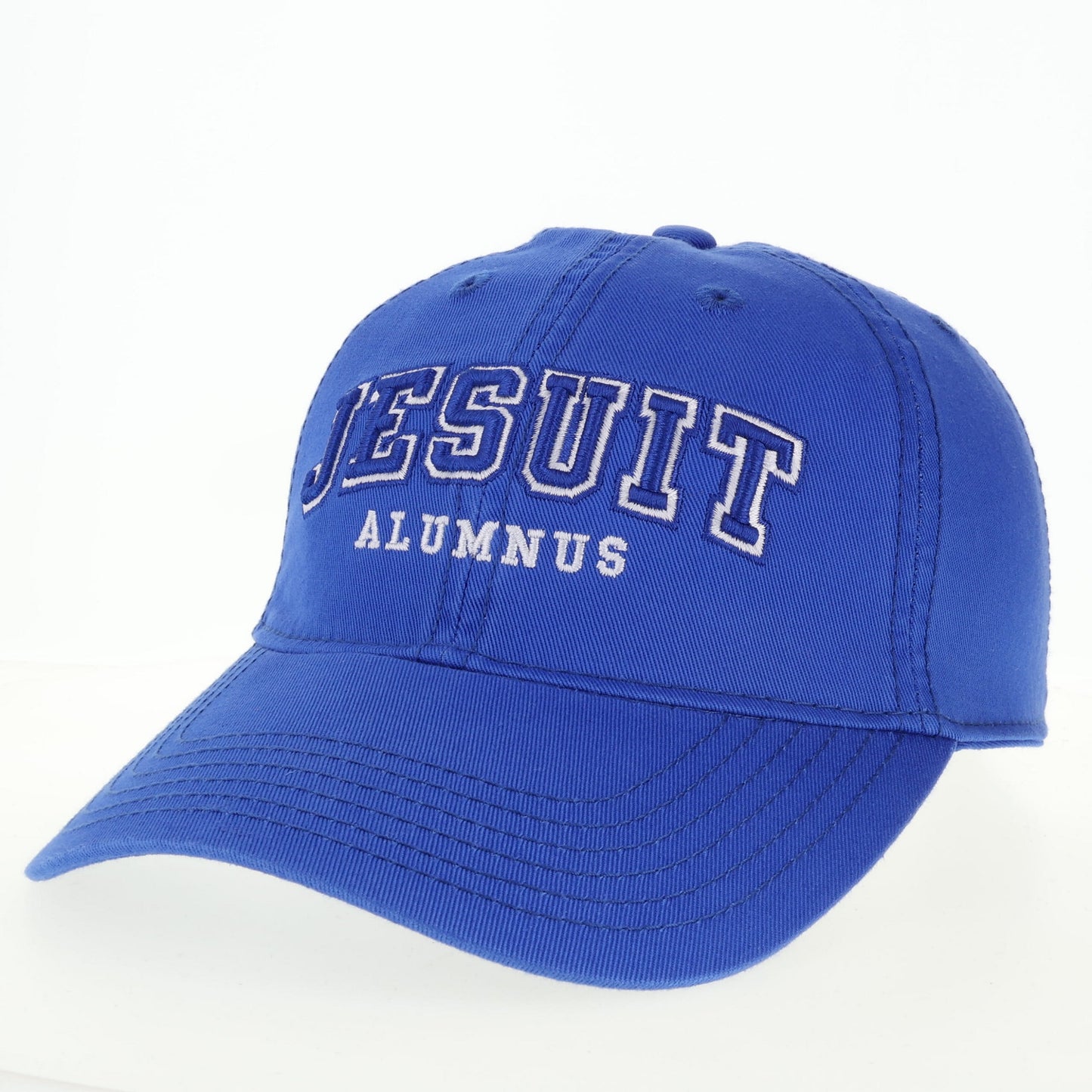 Legacy.

Relaxed Twill. 100% Cotton
 
6 panel unstructured low-profile fit.

Full curve brim.&nbsp; Full crown topstitching. Features double layer front panels for durability and premium self-fabric sweatband and taping.

Adjustable fabric strap with brass slide buckle closure.

Jesuit curved logo w/Alumnus.