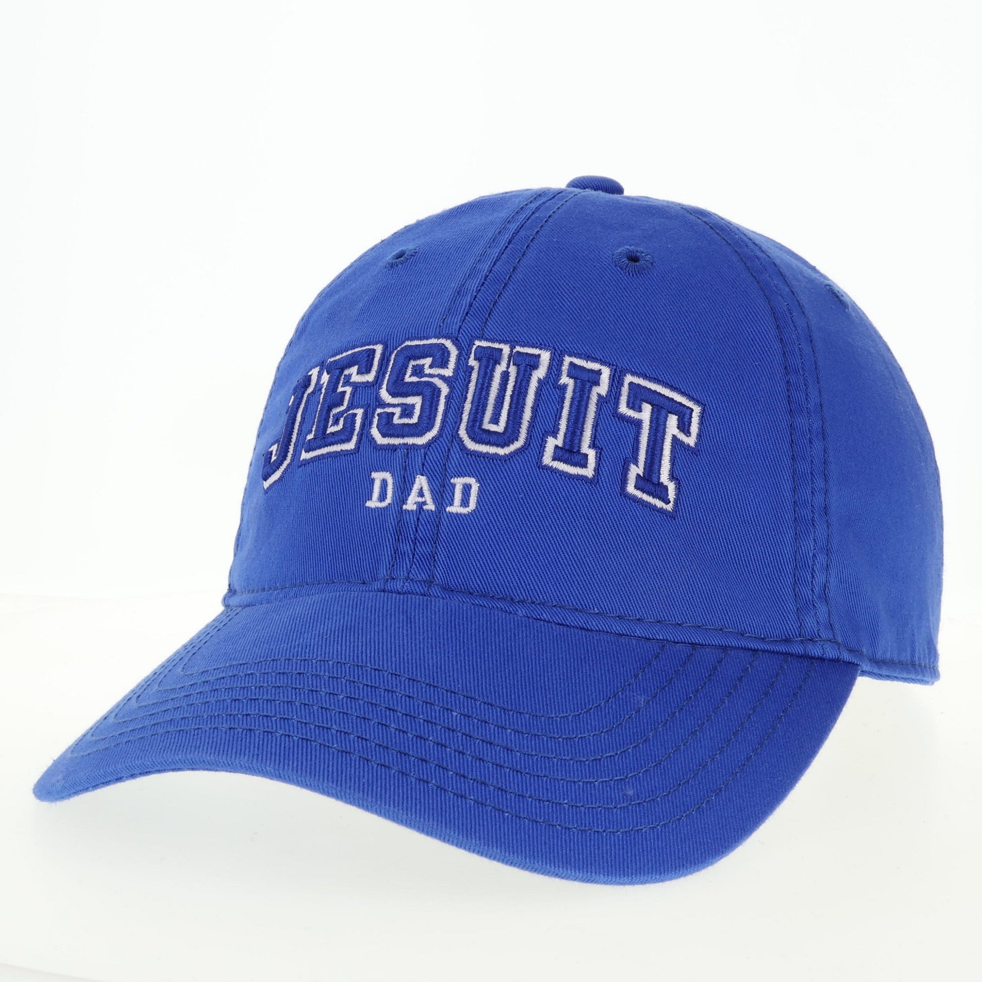 Legacy.

Relaxed Twill. 100% Cotton

6 panel unstructured low-profile fit.

Full curve brim.&nbsp; Full crown top-stitching. Features double layer front panels for durability and premium self-fabric sweatband and taping.

Adjustable fabric strap with brass slide buckle closure.

Jesuit curved logo w/Dad.