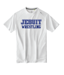 Tasc Performance.

The shirt that started this New Orleans brand!

Lightweight performance fabric for year-round comfort, modified raglan shoulder, 30" length.

52% Organic Cotton/43% Viscose from Bamboo/5% Lycra Spandex.

Jesuit WRESTLING logo.