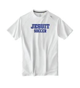 Tasc Performance.

The shirt that started this New Orleans brand!

Lightweight performance fabric for year-round comfort, modified raglan shoulder, 30" length.

52% Organic Cotton/43% Viscose from Bamboo/5% Lycra Spandex.

Jesuit SOCCER logo.