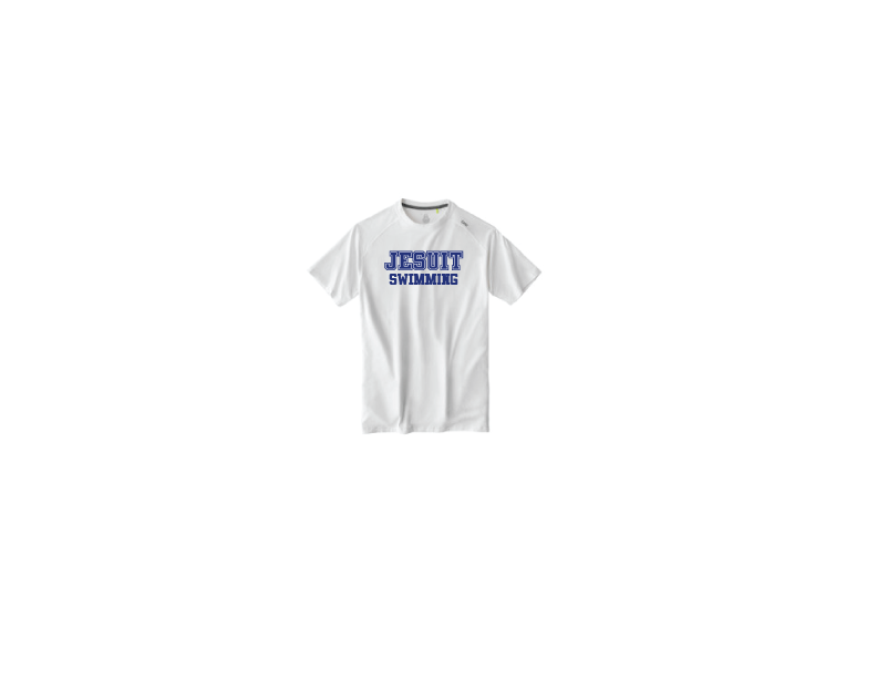 Tasc Performance.

The shirt that started this New Orleans brand!

Lightweight performance fabric for year-round comfort, modified raglan shoulder, 30" length.

52% Organic Cotton/43% Viscose from Bamboo/5% Lycra Spandex.

Jesuit SWIMMING logo.