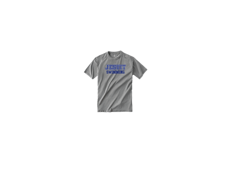 Tasc Performance.

The shirt that started this New Orleans brand!

Lightweight performance fabric for year-round comfort, modified raglan shoulder, 30" length.

52% Organic Cotton/43% Viscose from Bamboo/5% Lycra Spandex.

Jesuit SWIMMING logo.