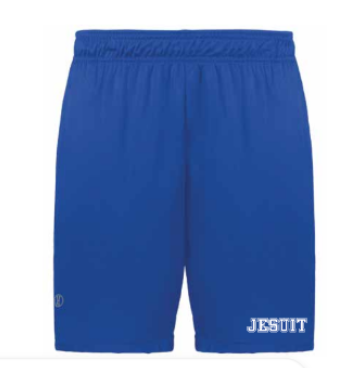 Holloway

100% Polyester.

This short features four-way stretch fabric, moisture-wicking performance, and a 5-inch inseam for coverage and comfort.

JESUIT logo.