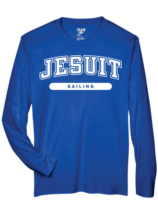 Team 365.

100% Polyester.

Self-Collar. Set in sleeve construction.

THIS IS A PRE-ORDER.  ORDERS WILL BE READY END NOVEMBER.

JESUIT SAILING logo
